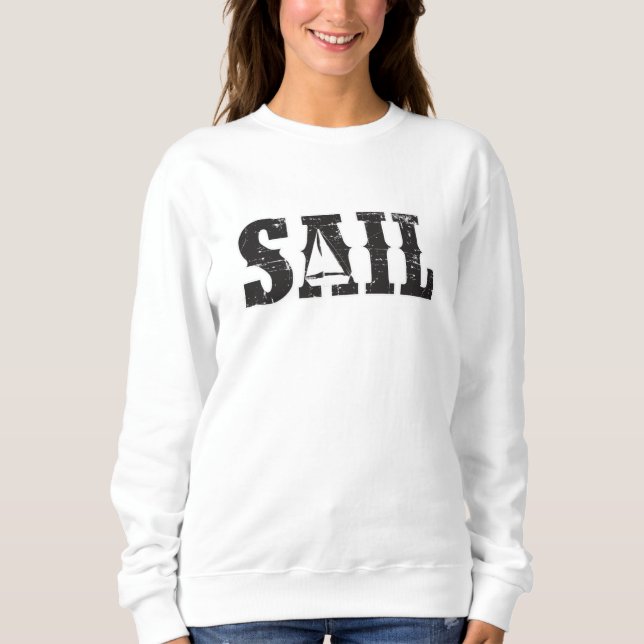 Segelsjökapten Sail Sea Funny Gift Idea T Shirt (Framsida)