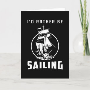 Segelsjöman Segelbåt, kapten Sea Gift Idea Kort