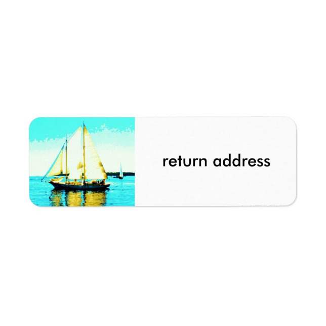 segelskolans returadress returadress etikett (Framsidan)