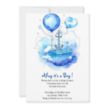 Segelväg till glädjen: Nautical Baby Shower
