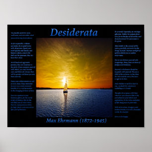 Segelvägen i blått poster