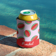 Segelvattenmelon mönster på rosa