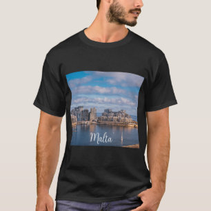 Segemhamn och skyscraper på Malta T Shirt
