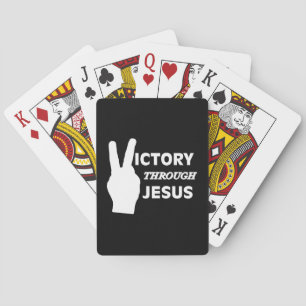 Seger genom Jesus spelkortsdeka Casinokort