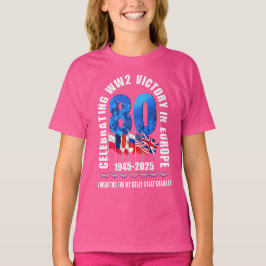 Seger i Europas 80-årsjubileum - matchande familj T Shirt