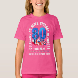 Seger i Europas 80-årsjubileum - matchande familj T Shirt