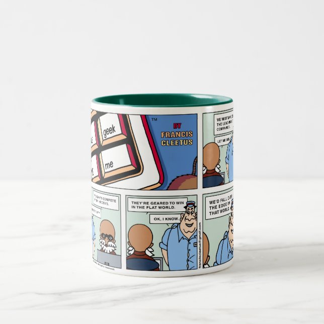 Seger i lägenhetvärlden! Två-Tonad mugg (Center)