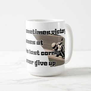 Seger i sista hörnet, aldrig Ge Up-tx Kaffemugg