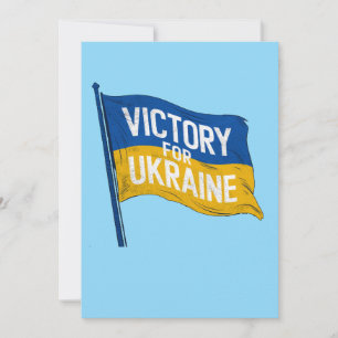 Seger i Ukrainas Flagga, proukrainsk patriotkonst Julkort
