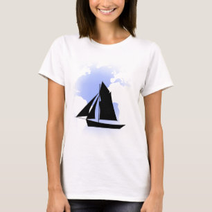 Seger i världspagetti Segelbåt Dam T Shirt