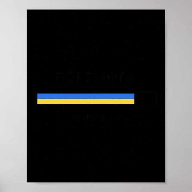 Seger laddar Ukraina frihet ukrainska flaggan  Poster (Framsidan)