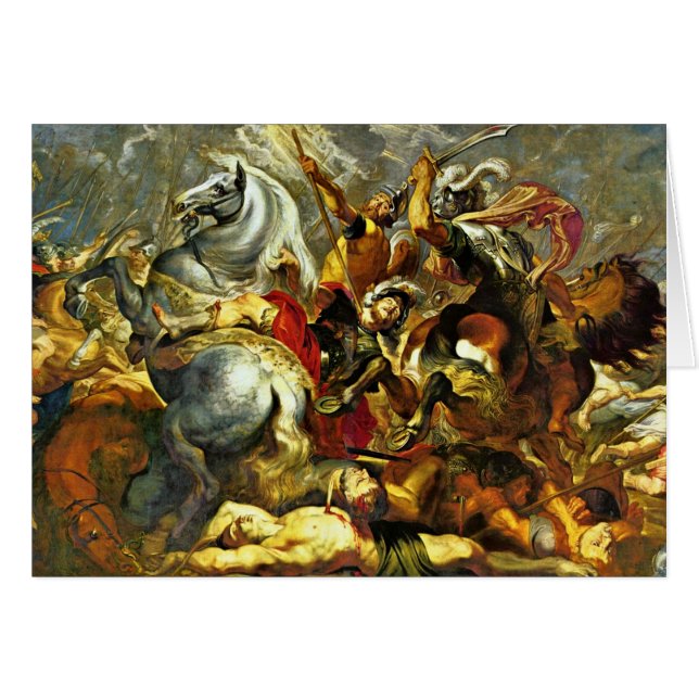 Seger och död av konsulen Decius Mus på Hälsningskort (Framsidan Horizontal)