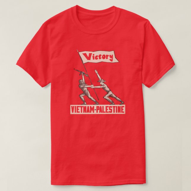 Seger till Vietnam-Palestina T-shirt (Design framsida)