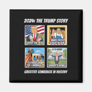 Seger Trump 2025 Största Comebyck Minnessak Vinn Magnet