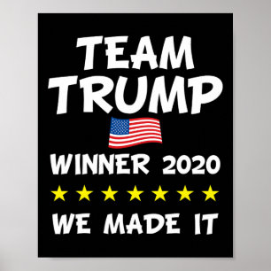 Seger Trump President Valfirande Poster