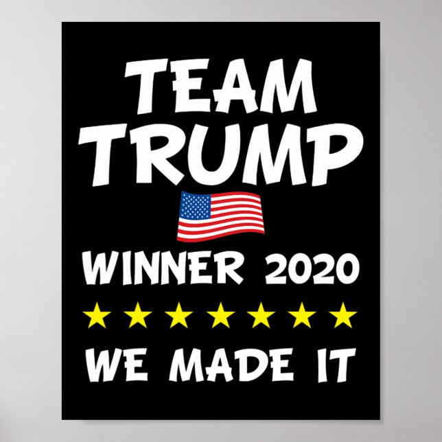 Seger Trump President Valfirande  Poster (Framsidan)