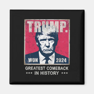 Seger Trump Vi Vann Största Comebyck Firar 2 Magnet