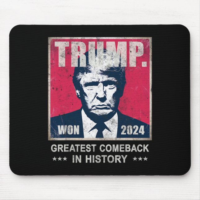 Seger Trump Vi Vann Största Comebyck Firar 2 Musmatta (Framsidan)