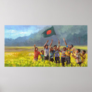 Segerdag av Bangladesh Poster