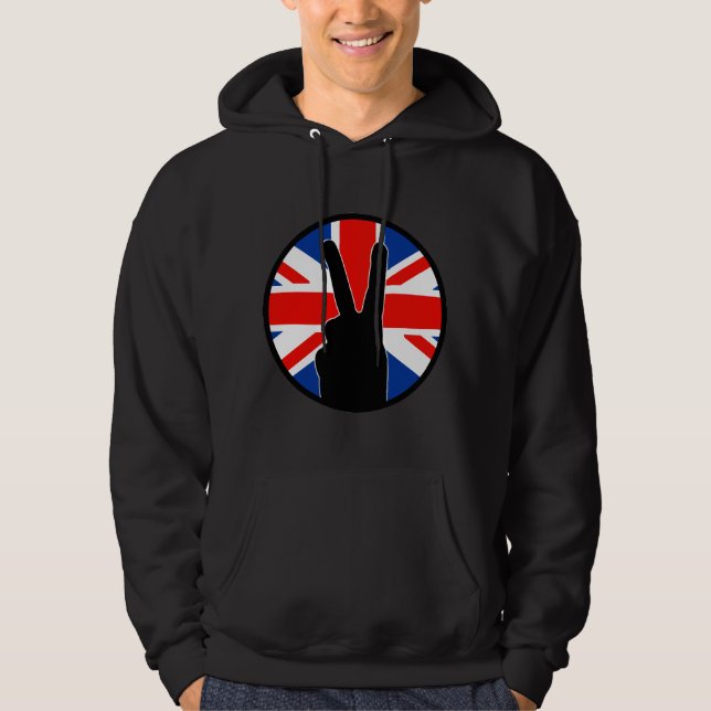 Segern undertecknar (britten) hoodie (Framsida)