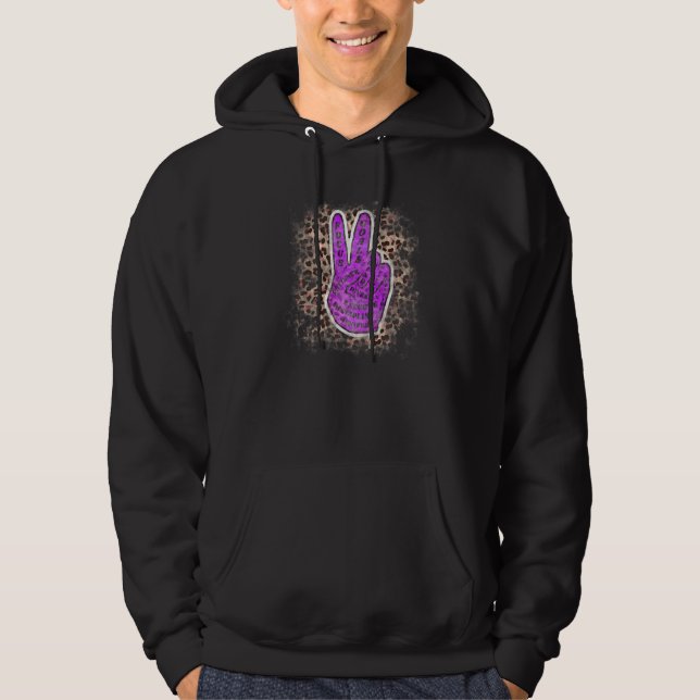 Segersignalen fredssymbol Treehugger Hippie Goa An Hoodie (Framsida)