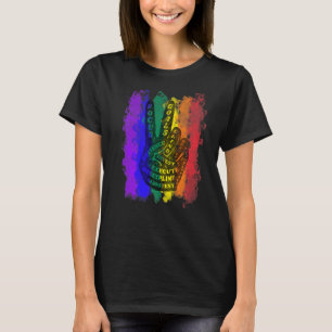 Segersignalen fredssymbol Treehugger Hippie Goa An T Shirt