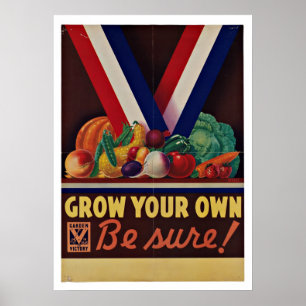 Segerträdgård - vintagepatriotism poster
