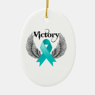 Segervingar - Ovarian cancer Julgransprydnad Keramik