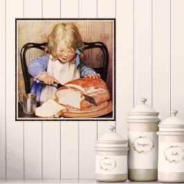 Seging Bread av Jessie Willcox Smith Poster