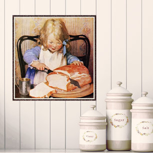 Seging Bread av Jessie Willcox Smith Poster