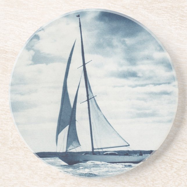 Segla 1 kustfartyg underlägg sandsten (Framsidan)