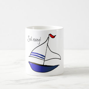 Segla bort! kaffemugg