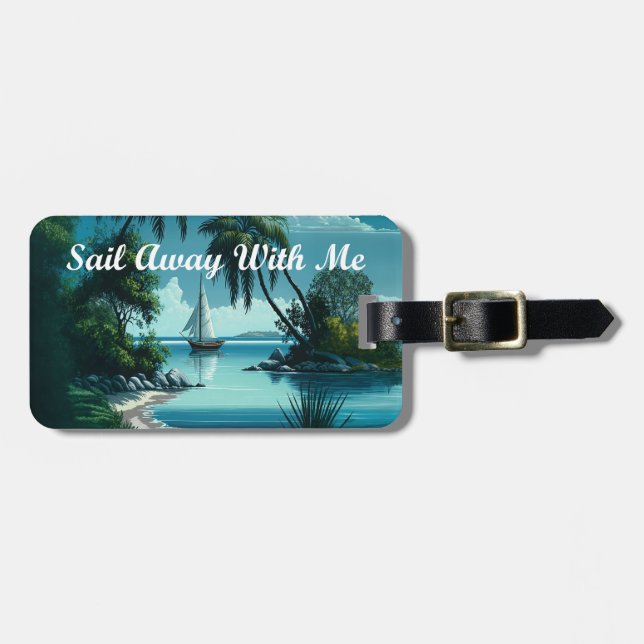 Segla bort med mig bagagebricka (Horisontell Framsida)