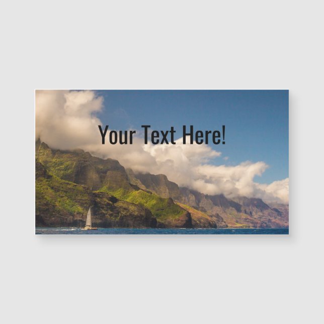 Segla den magnetiska visitkorten för kusten (Framsida)