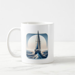 Segla Ensam Jorden Runt Kaffemugg