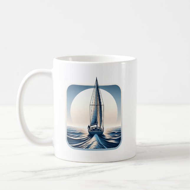 Segla Ensam Jorden Runt Kaffemugg (Vänster)
