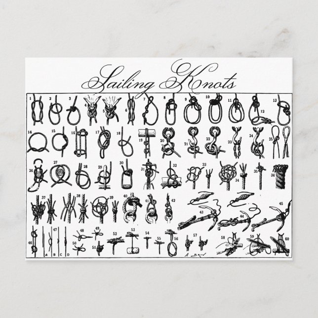 Segla fnurror vykort (Framsida)