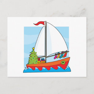 Segla för jul helg vykort