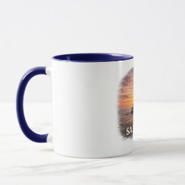 Segla Fritt Mugg Solnedgång Segelbåt Kaffe Mugg Oc