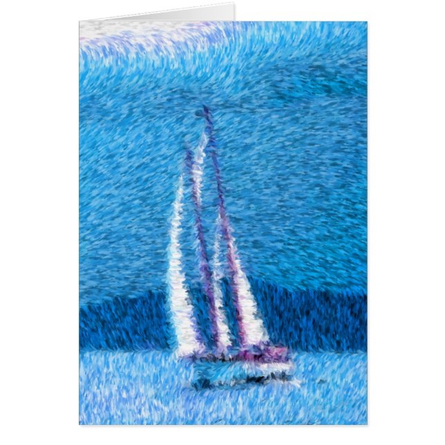 Segla Hälsningskort (Framsidan)