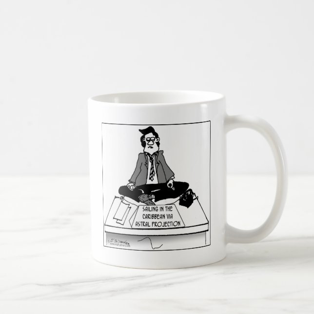 Segla i det karibiskt via Astral projektion Kaffemugg (Höger)