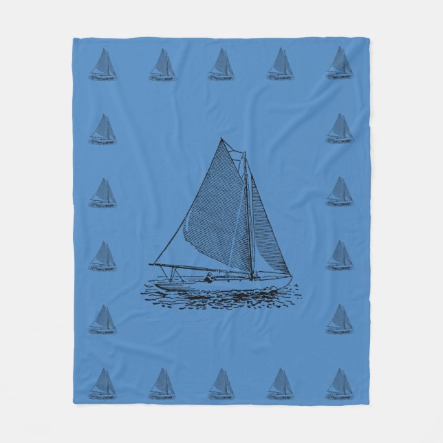 Segla i en Knowledge Fleecefilt (Framsidan)