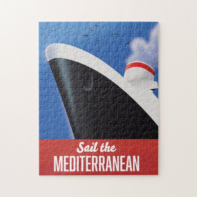 Segla i Medelhavet Pussel (Vertikal)