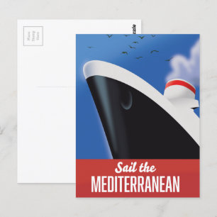 Segla i Medelhavet Vykort