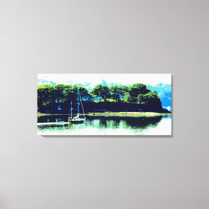 segla i paradiset inslaget canvas