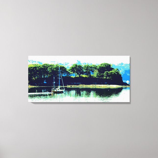 segla i paradiset inslaget canvas (Framsida)