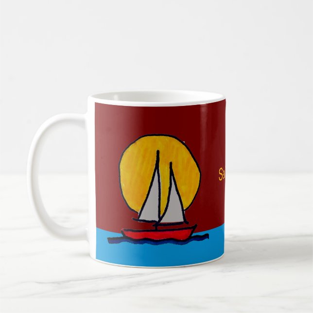 Segla iväg! kaffemugg (Vänster)