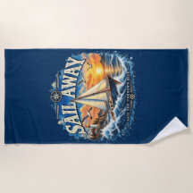 Segla iväg Segla bort i det okända blåna havets ha