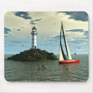 Segla med delfinmousepad musmatta