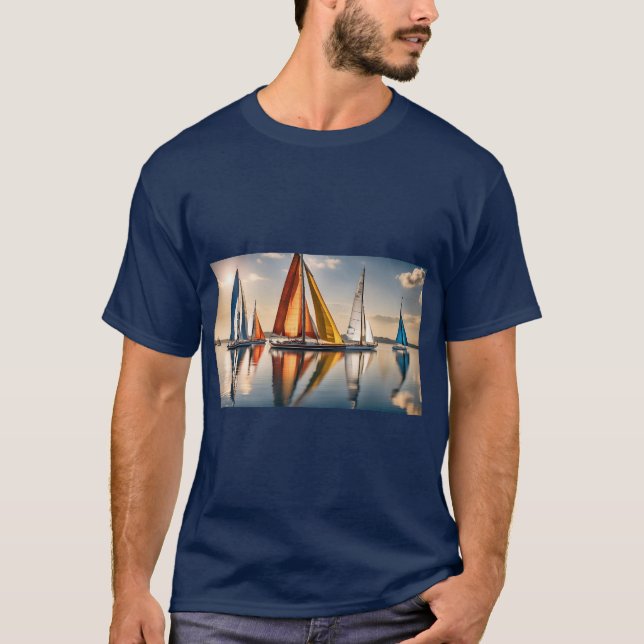 Segla med mina vänner t shirt (Framsida)